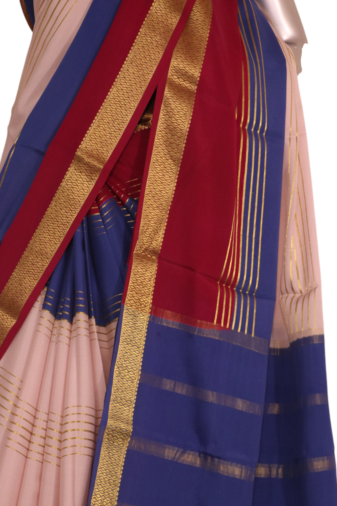 Pure Mysore Crepe Silk Saree AK203346