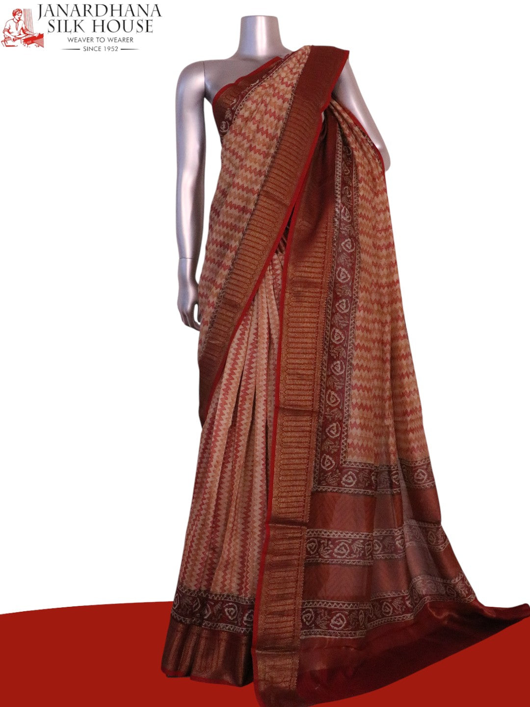 Exclusive Pure Chanderi Cotton Saree AL205674