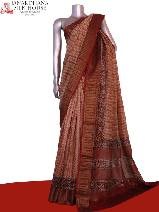 Exclusive Pure Chanderi Cotton Saree AL205674