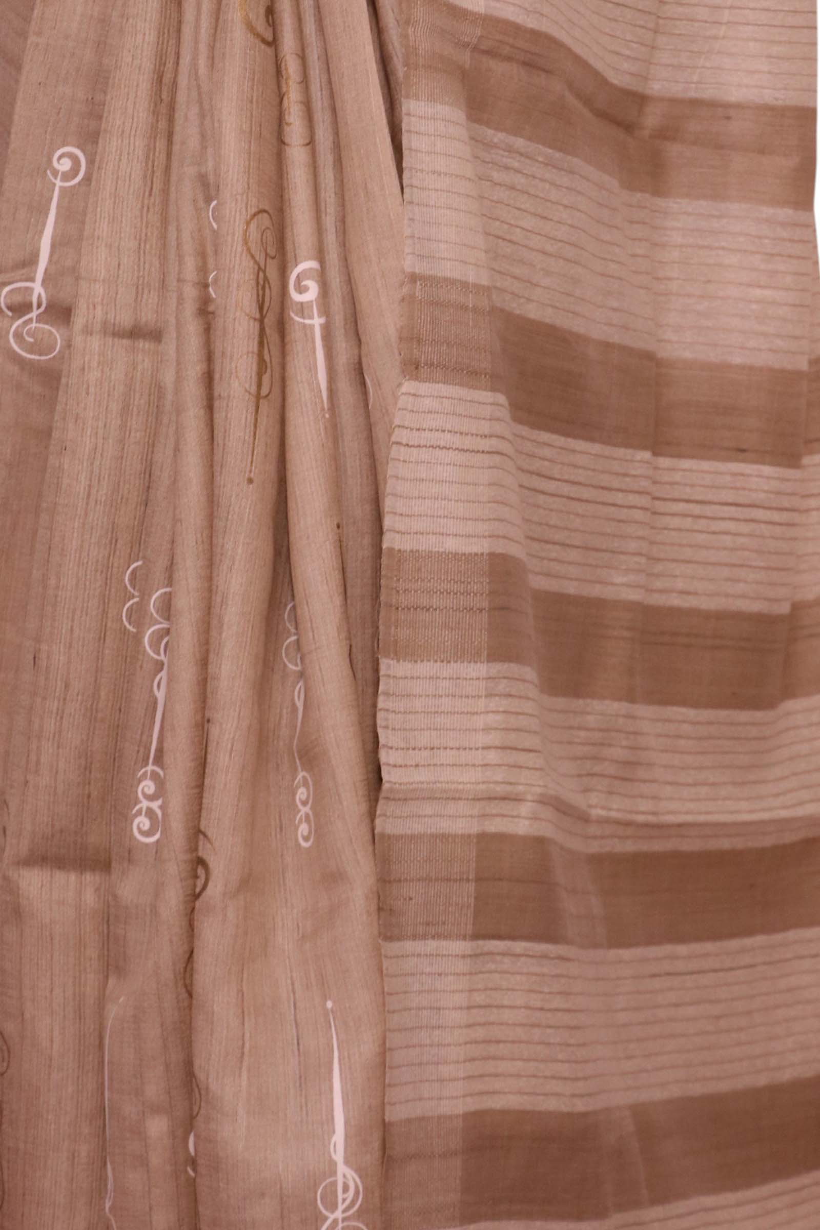 Handloom Pure Tussar Silk Saree AL203718
