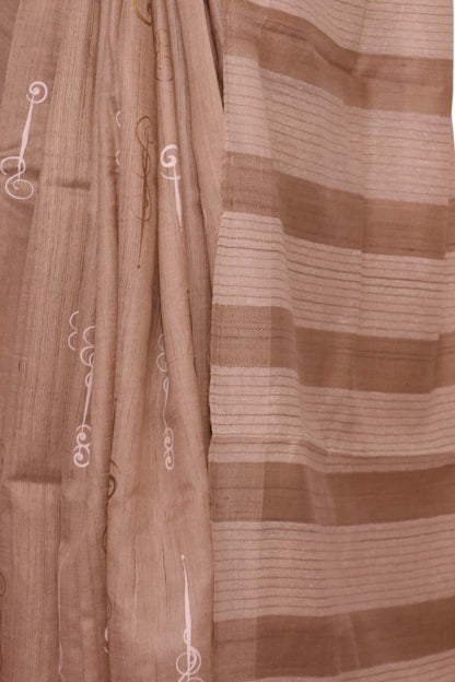 Handloom Pure Tussar Silk Saree AL203718