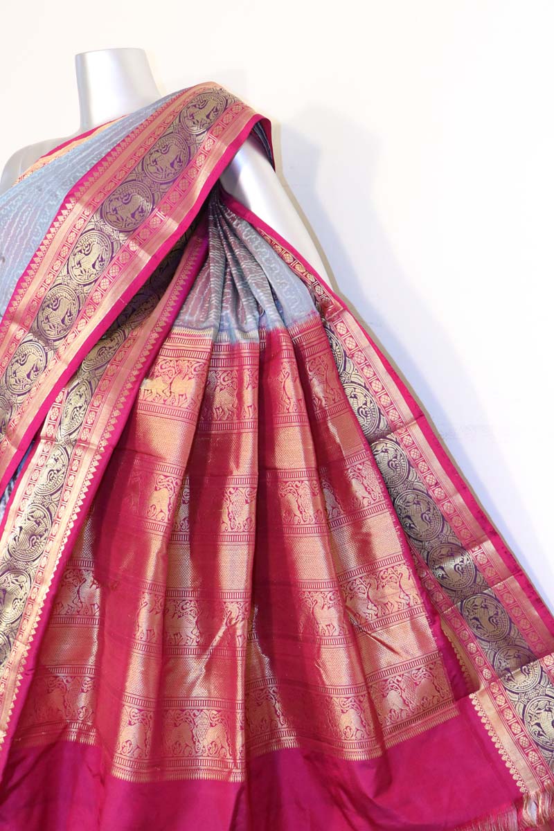 Kanjeevaram Ikat Patola Silk Saree AJ201147