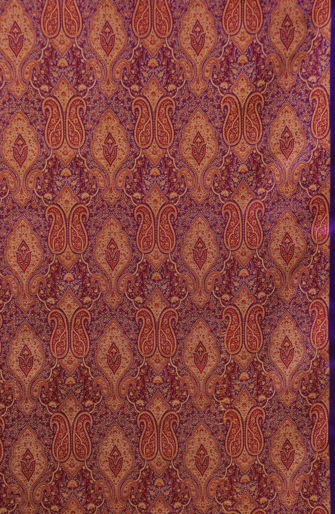 Handloom Pure Jamawar Silk Fabric AA213716