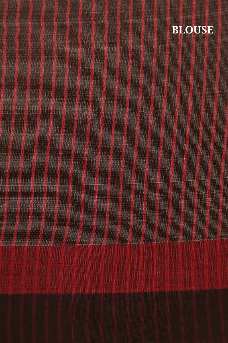 Handloom Printed Tussar Silk Saree AI207498