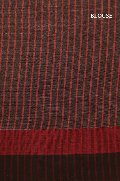 Handloom Printed Tussar Silk Saree AI207498