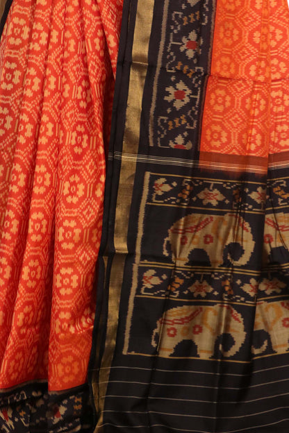 Pure Handloom Patola Ikat Silk Saree AL211556