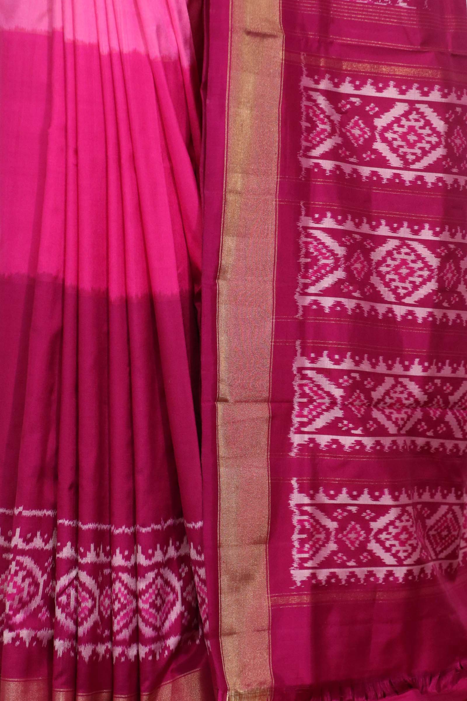 Pure Handloom Patola Ikat Silk Saree AL211717