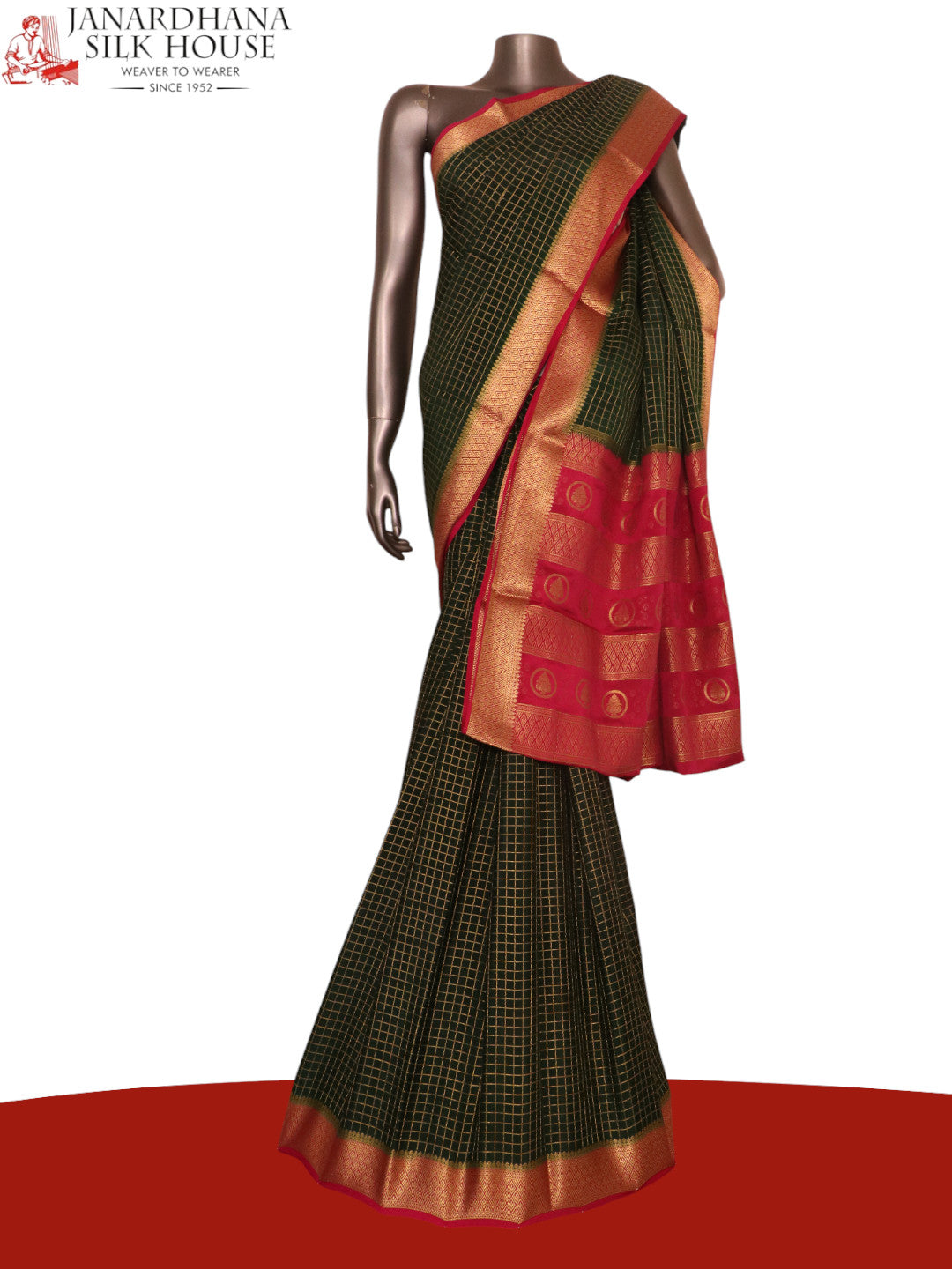 Pure Mysore Crepe Silk Saree AK209409