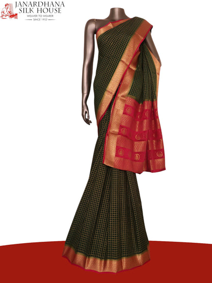 Pure Mysore Crepe Silk Saree AK209409