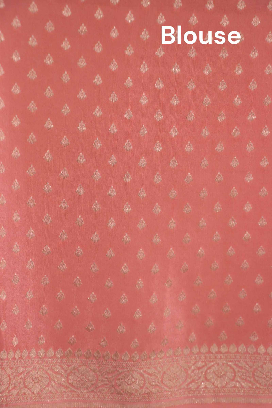 Pure Handloom Zari Butta Banarasi Crepe Silk Saree AL206647