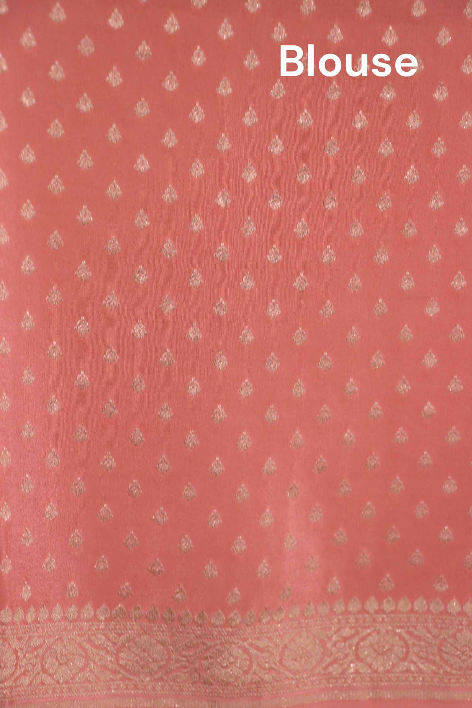Pure Handloom Zari Butta Banarasi Crepe Silk Saree AL206647