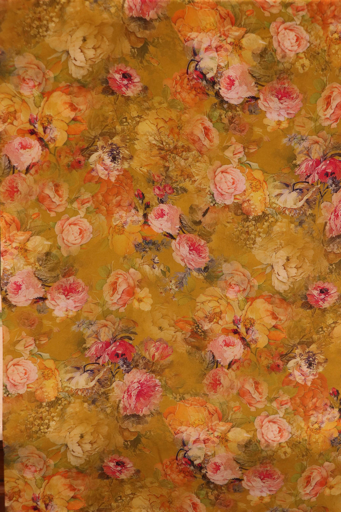 Designer Pure Printed Crepe Silk Fabric AK201740