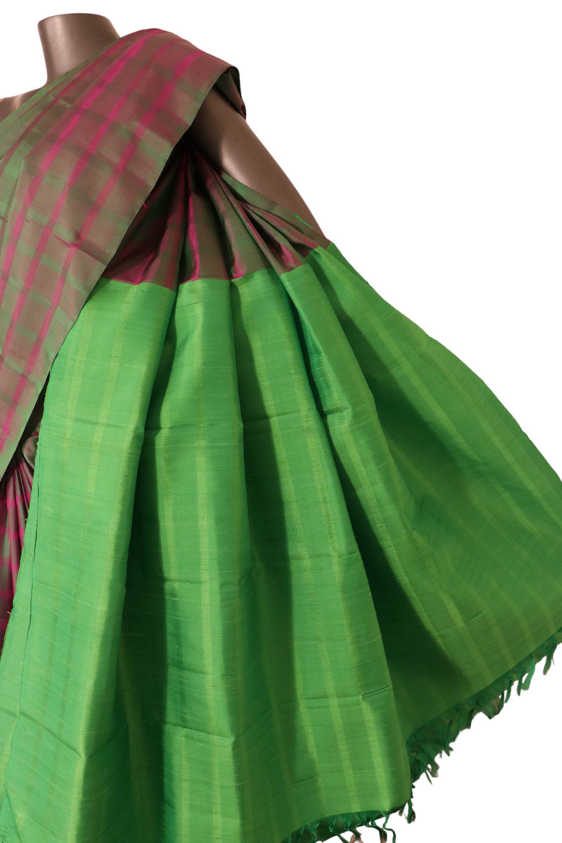 Two Tone Thread Weave Kanjeevaram Silk Saree AJ203277