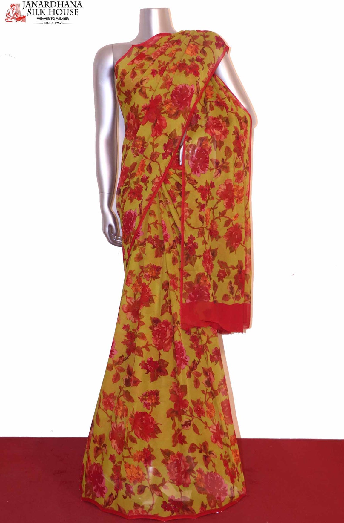 Floral Exclusive Finest Quality Pure Silk Chffion AI202058