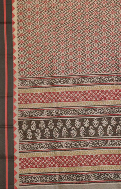 Printed Pure Cotton Saree AI207026
