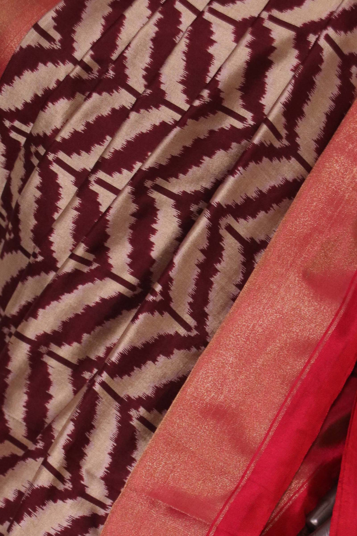 Pure Handloom Patola Ikat Silk Saree AL211728
