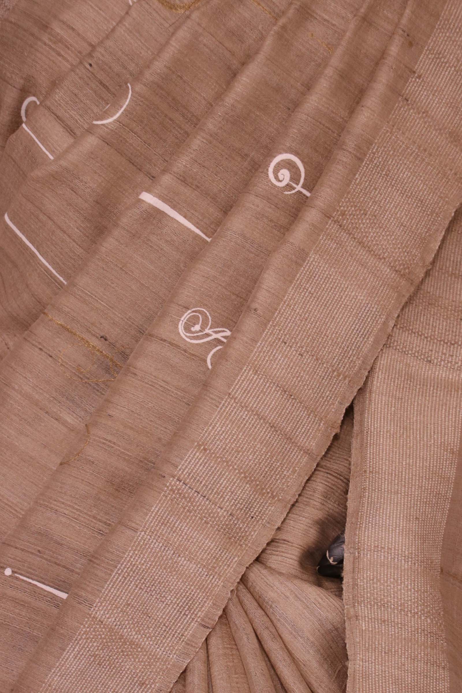 Handloom Pure Tussar Silk Saree AL203718