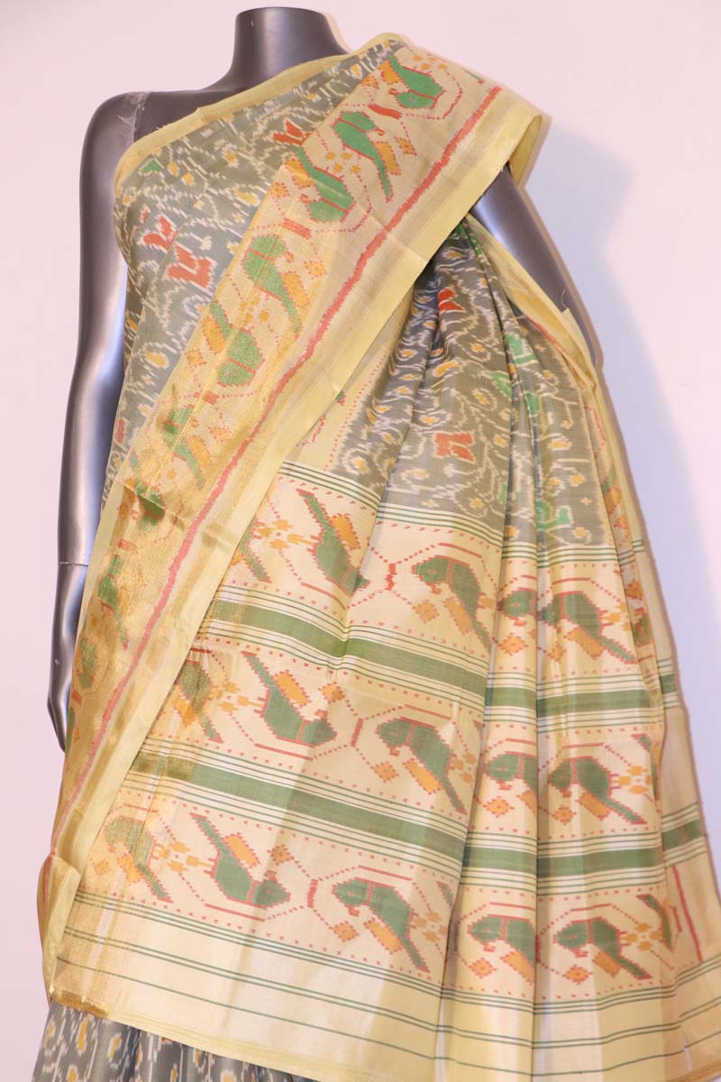 Exclusive Handloom Ikat Patola Silk Saree AI214272