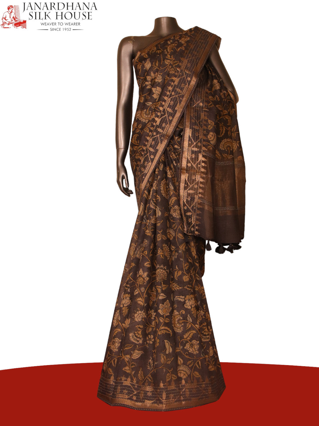 Designer Pure Tussar Silk Saree AJ205754
