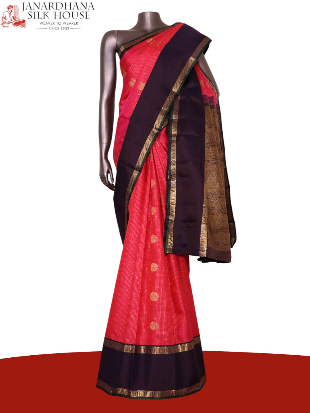 Pure Handloom Kanjeevaram Silk Saree AL202505
