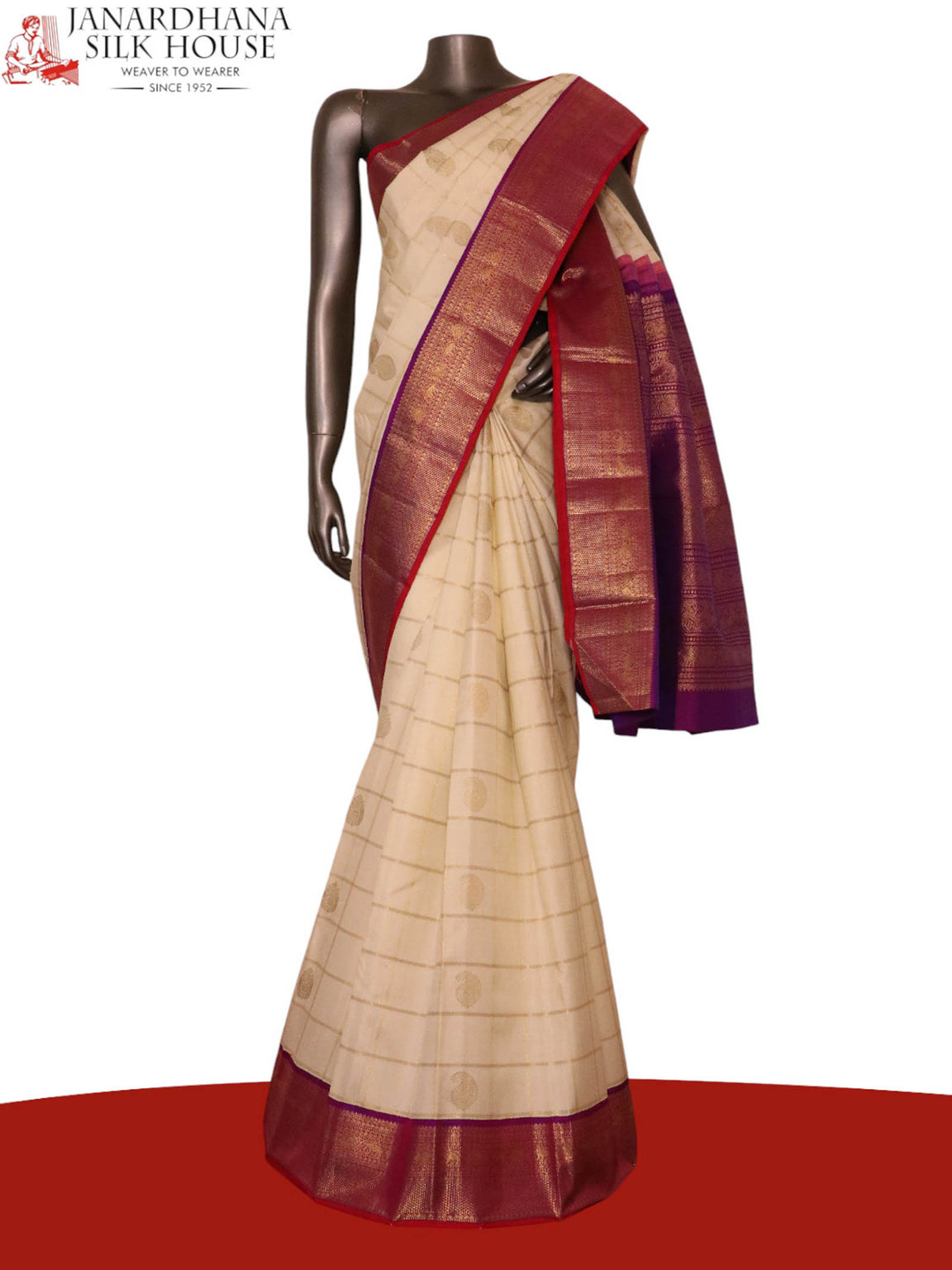 Pure Handloom Kanjeevaram Silk Saree AK212468