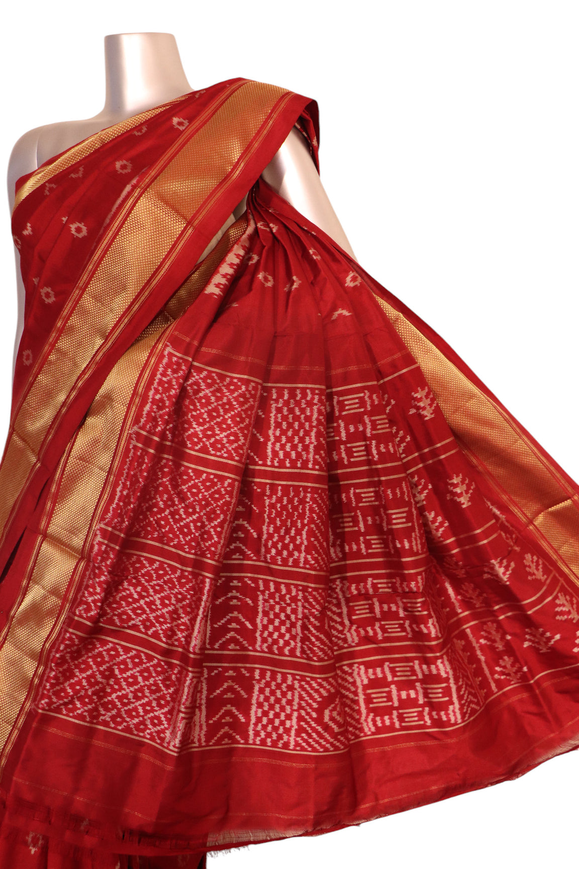 Pure Handloom Patola Ikat Silk Saree AK207280
