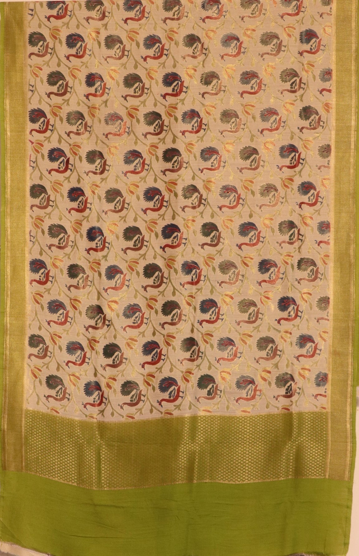Exquisite &amp; Designer Finest Quality Handloom Pure Tussar Silk Dupatta AG201636