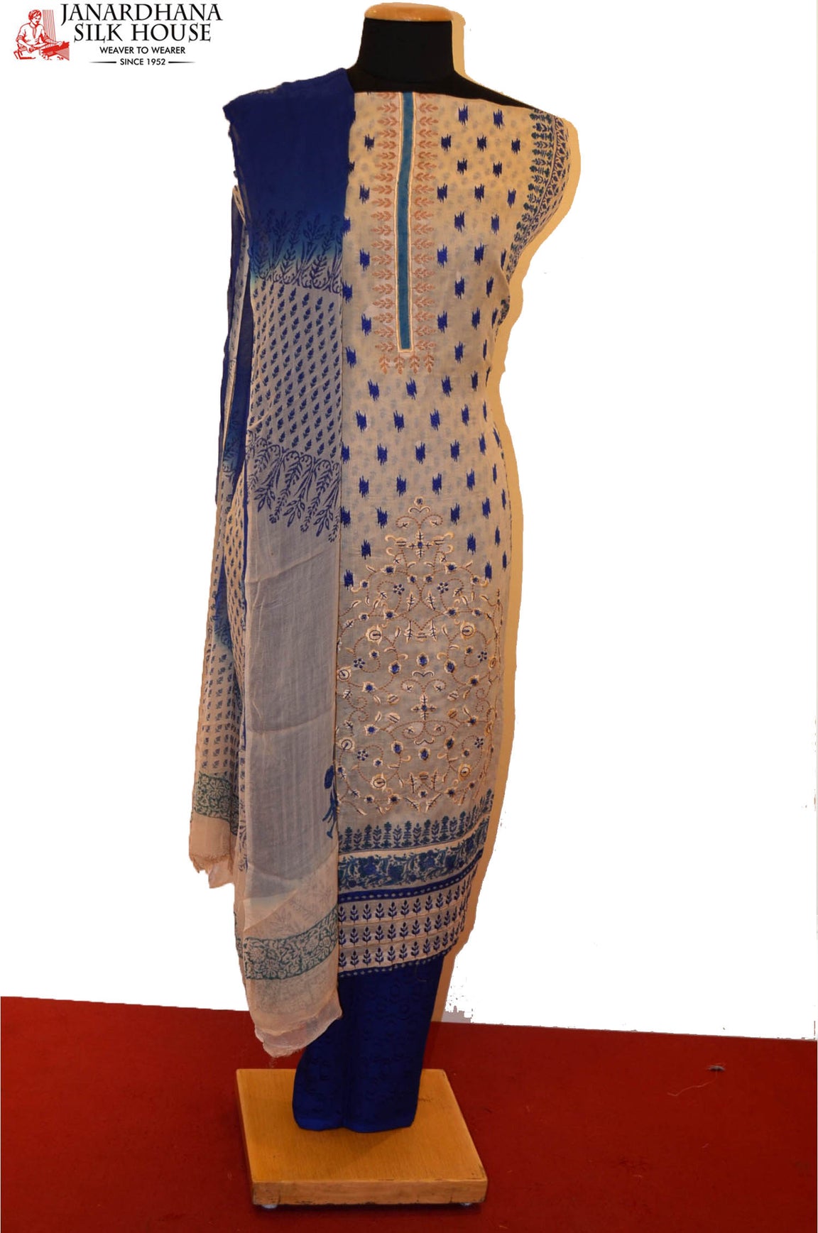 Exclusive &amp; Special Embroidery Pure Cotton Suit AD200524