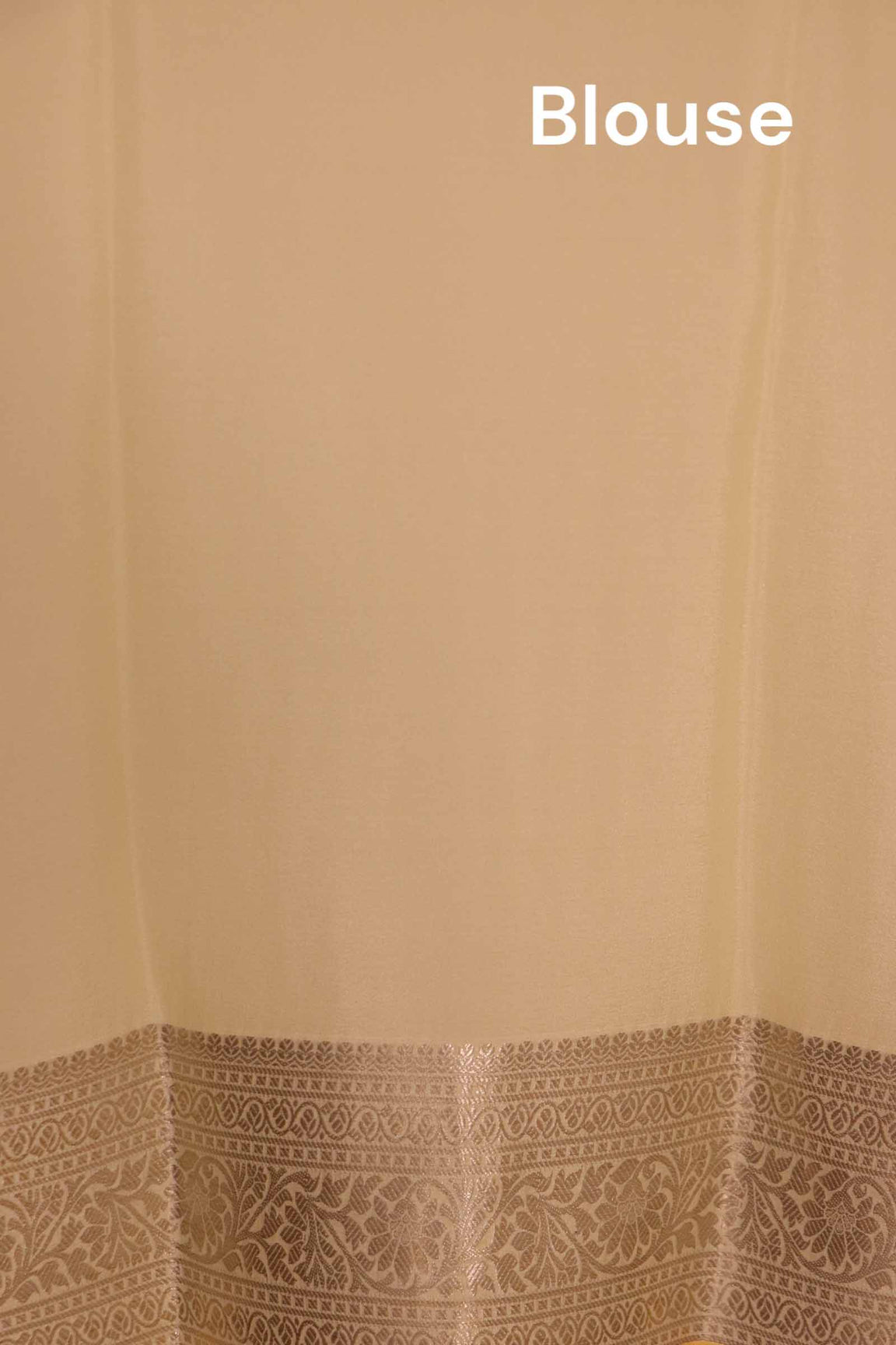 Pure Silver Zari Butta Crepe Silk Saree AK201889