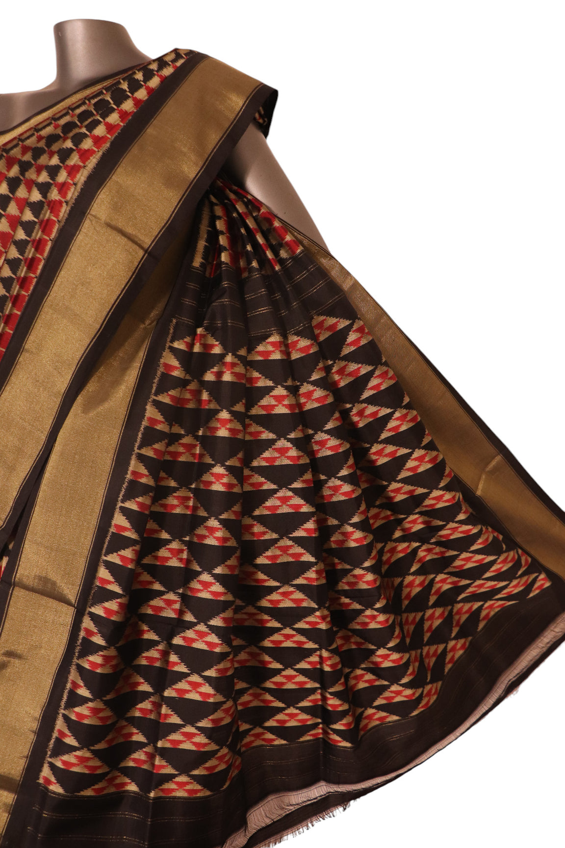 Pure Handloom Patola Ikat Silk Saree AK207272
