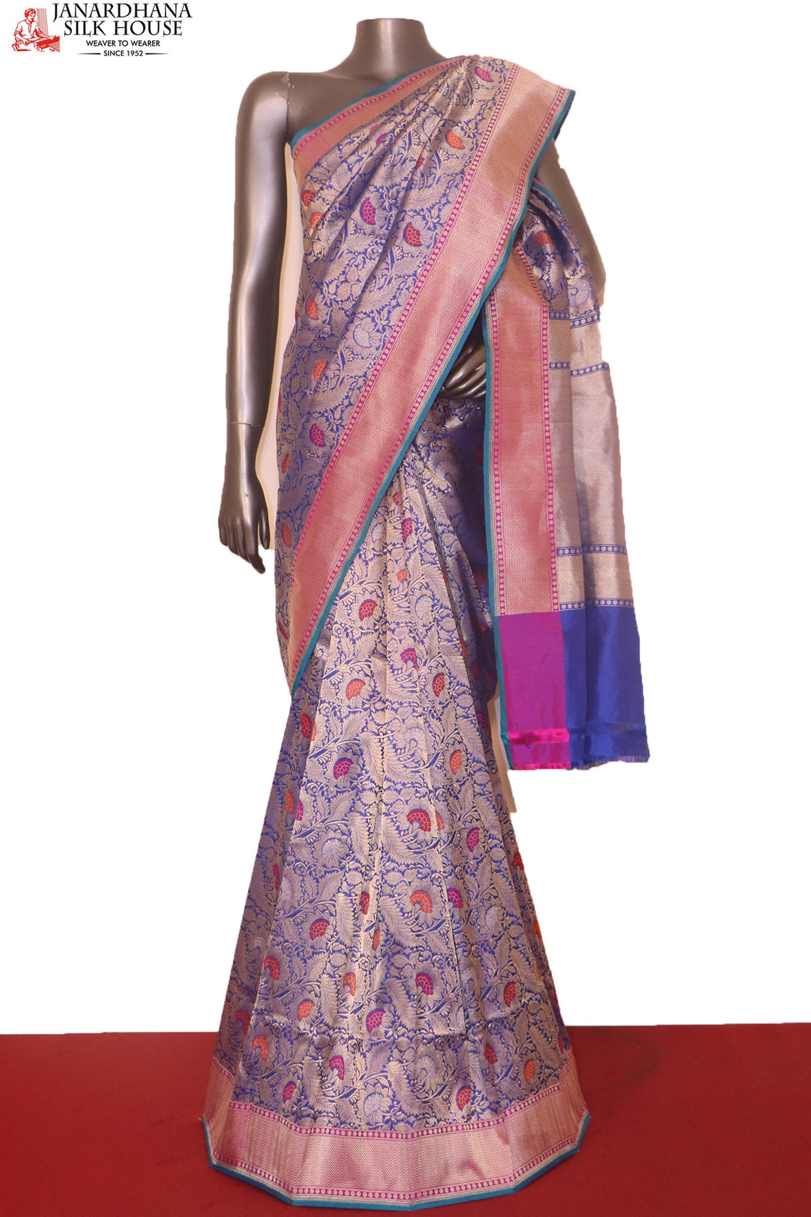 Designer Grand Meenakari Banarasi Silk Saree AH201799