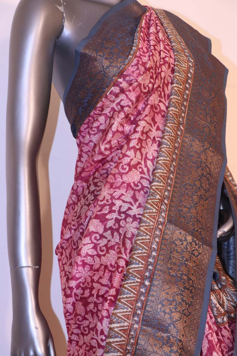 Printed Exclusive Soft Pure Cotton Chanderi Saree AI200640