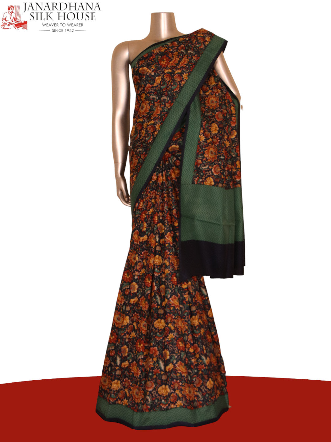 Floral Exclusive Printed Silk Saree AJ205516