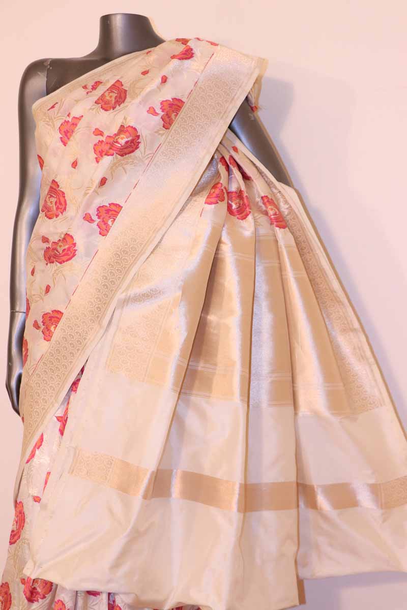 designer exclusive banarasi silk saree ah209982