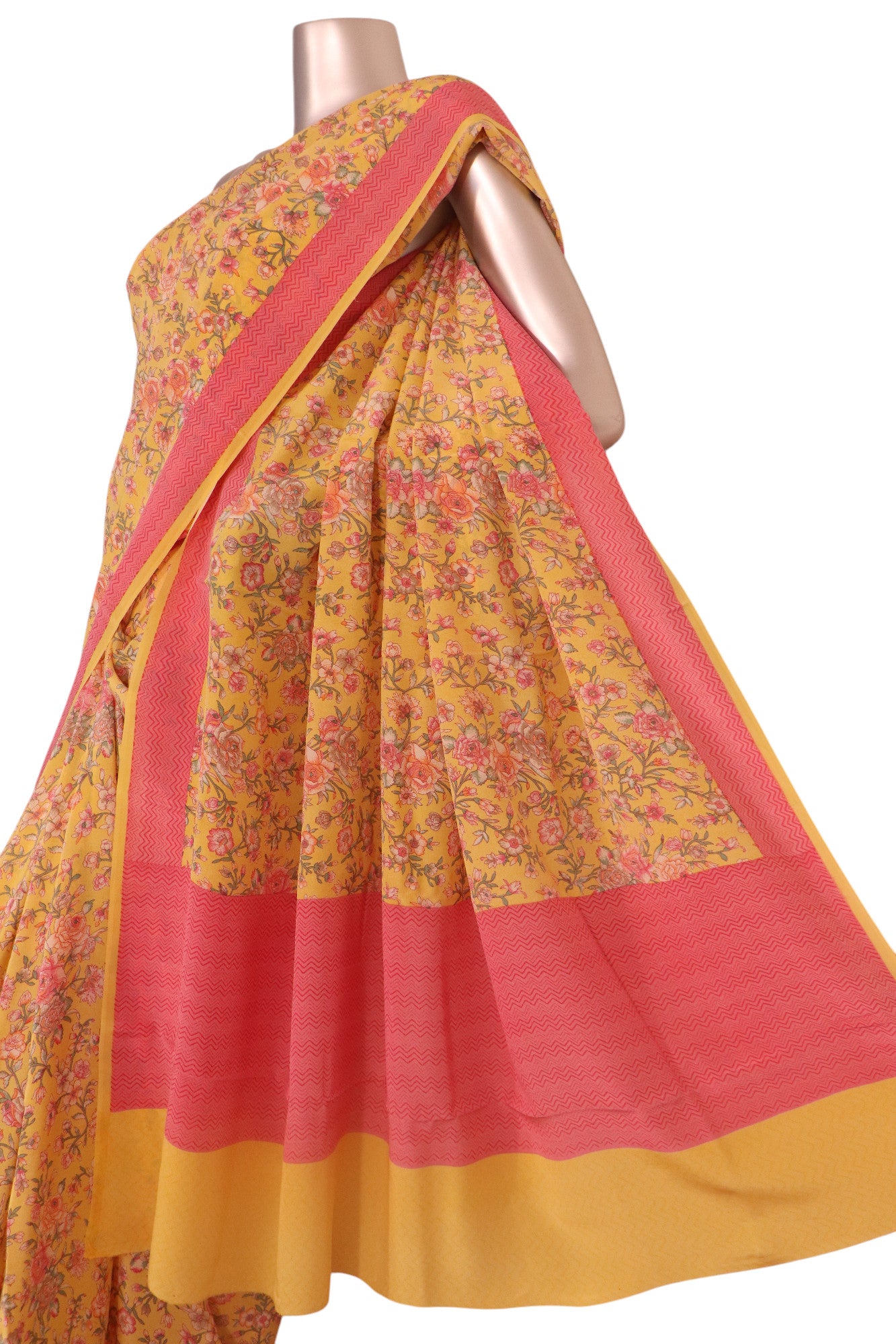 floral exclusive pure crepe silk saree ak205660