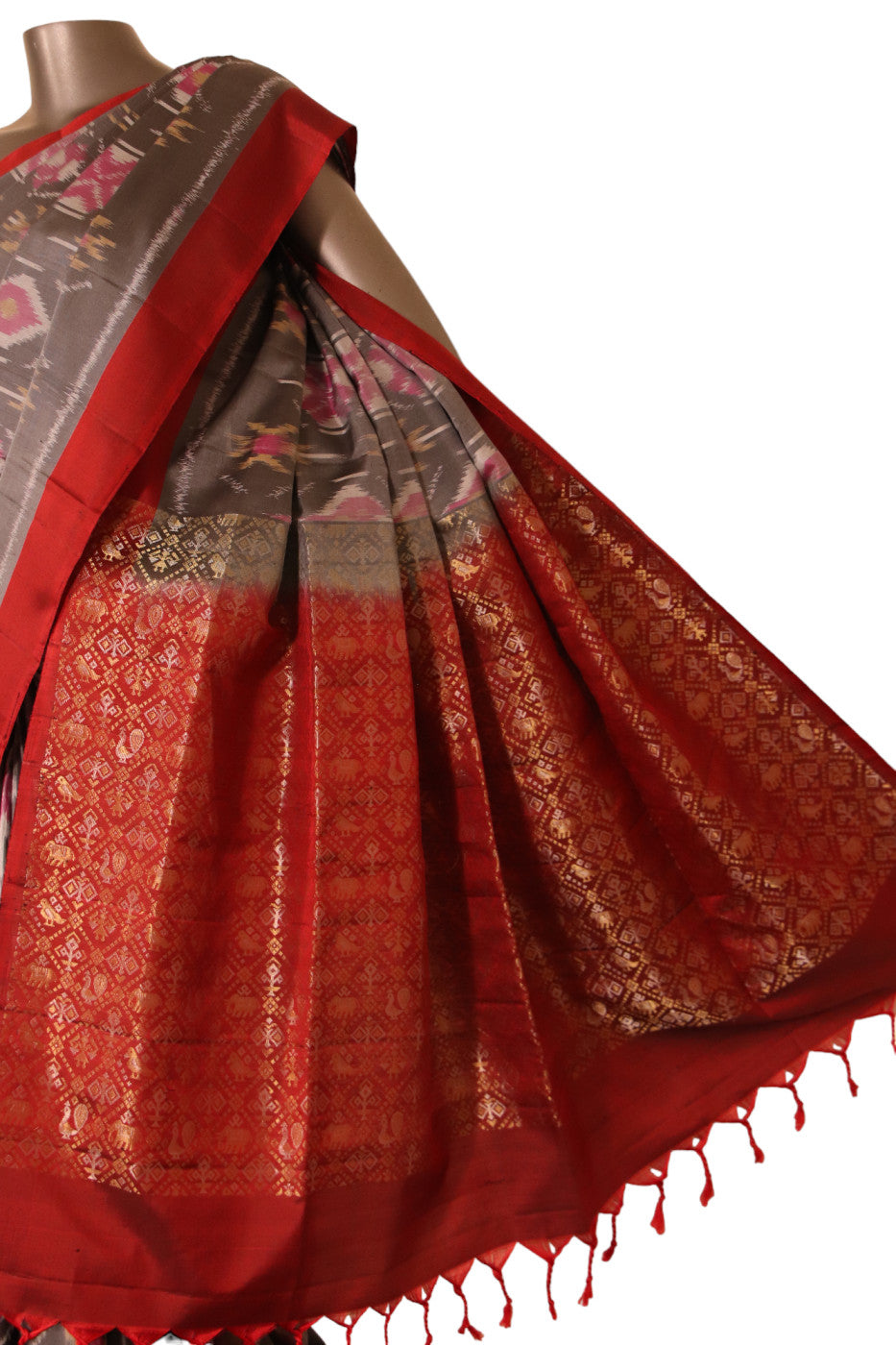Handloom Exclusive Ikat Soft Silk Saree AJ207709