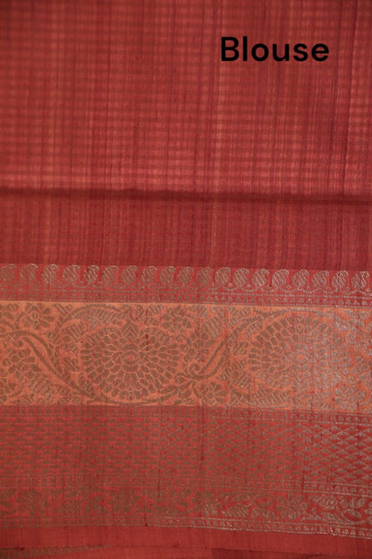 Pure Handloom Meenakari Soft Tussar Silk Saree AJ206375