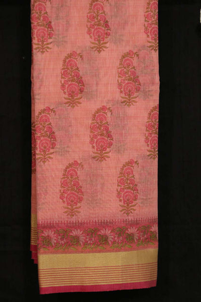 Printed Pure Cotton Saree AI207823