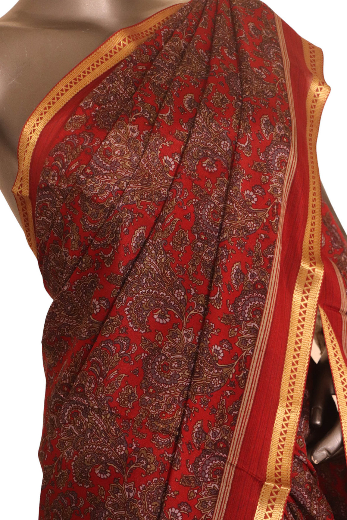 Exclusive Floral Pure Crepe Silk Saree AJ205404