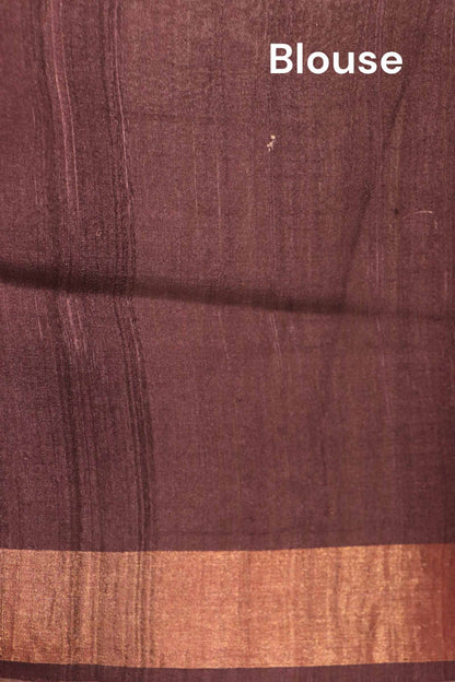 Pure Multi Shade Floral Tussar Silk Saree AK210624