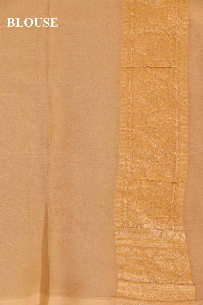 Exclusive Butta Contrast Banarasi Georgette Silk Saree AG211028
