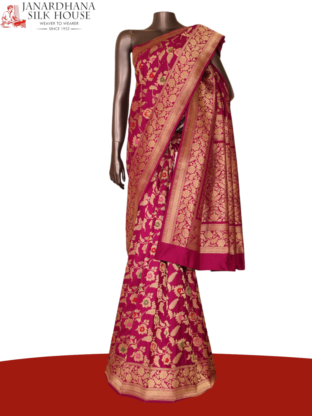 Contemporary Meenakari Designer Banarasi Silk Saree AJ206353