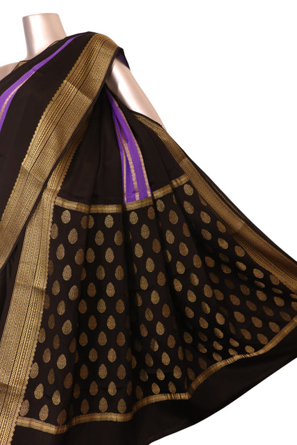 Pure Veldhari Zari Lines Mysore Crepe Silk Saree AK211286