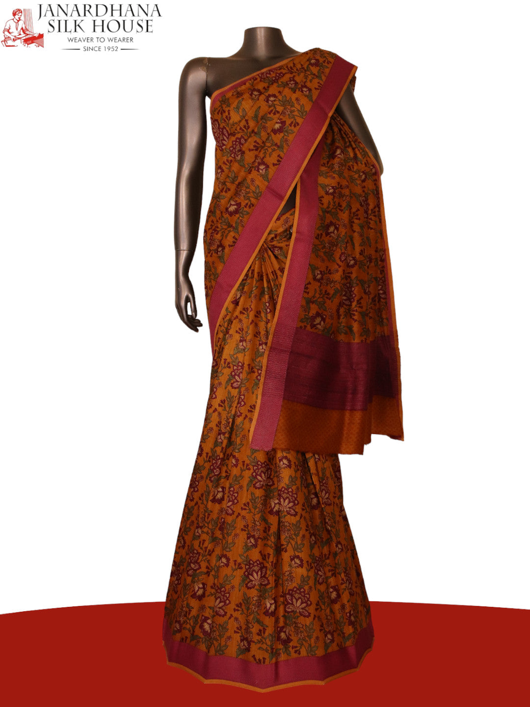 Floral Exclusive Pure Tussar Silk Saree AJ205488