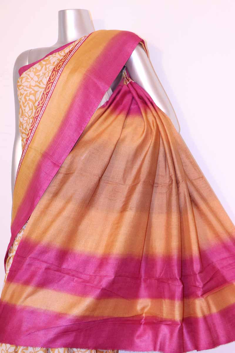 Exclusive Pure Soft Tussar Silk Saree AH203450