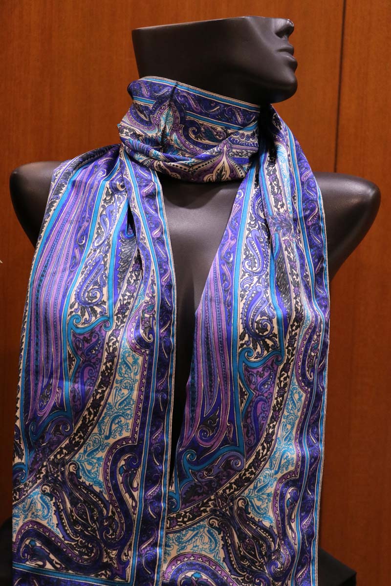 Exclusive Satin Crepe and Wool Pure Silk Stoles AI202570