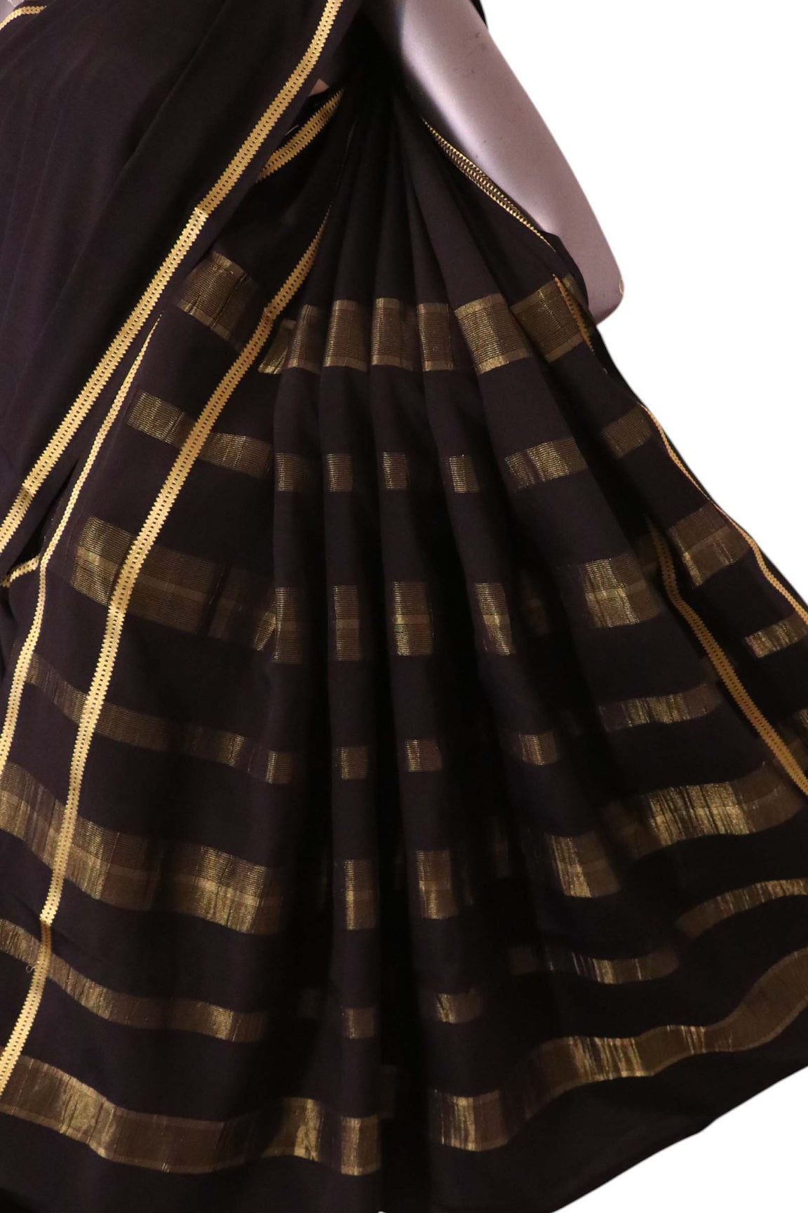 Pure Mysore Crepe Silk Saree AL212214
