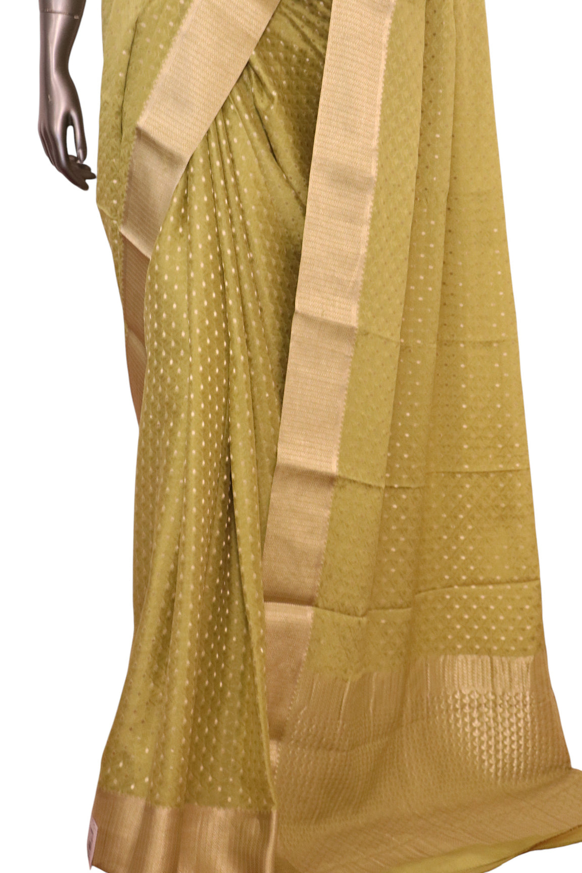Pure Jacquard Butta Mysore Crepe Silk Saree AL200076