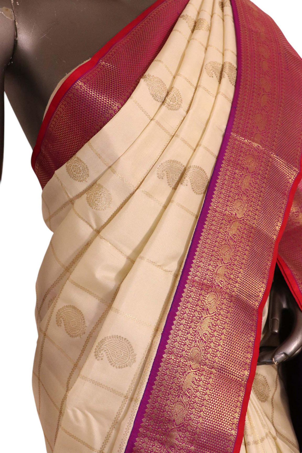 Pure Handloom Kanjeevaram Silk Saree AK212468