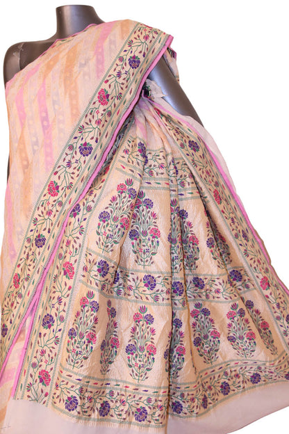 Meenakari Wedding Banarasi Georgette Silk Saree AJ202642